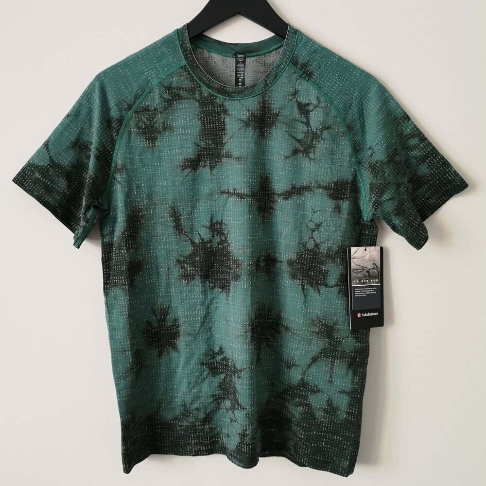 NWT LULULEMON MYTL/RNFG Green Marble Dye Metal Vent Tech T SS 2.0 Men's XXL